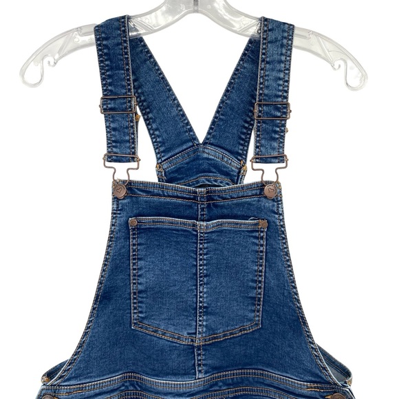 Love Trends Denim Jean Skirt Overall Jumper Size Medium - Picture 5 of 11
